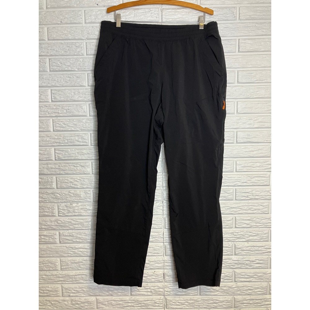 Black Straight-Leg Women’s Pants with Elastic Waist